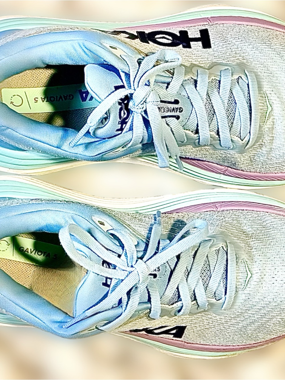 Hoka Gaviota 5 Airy Blue Running Shoes Size 7 - Picture 12 of 15